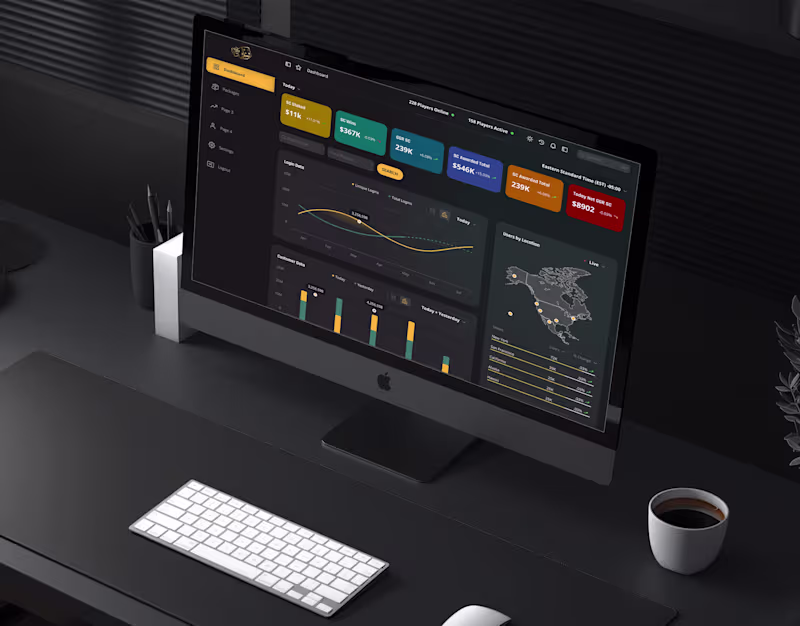 Cover image for Online Casino Dashboard Design UI/UX