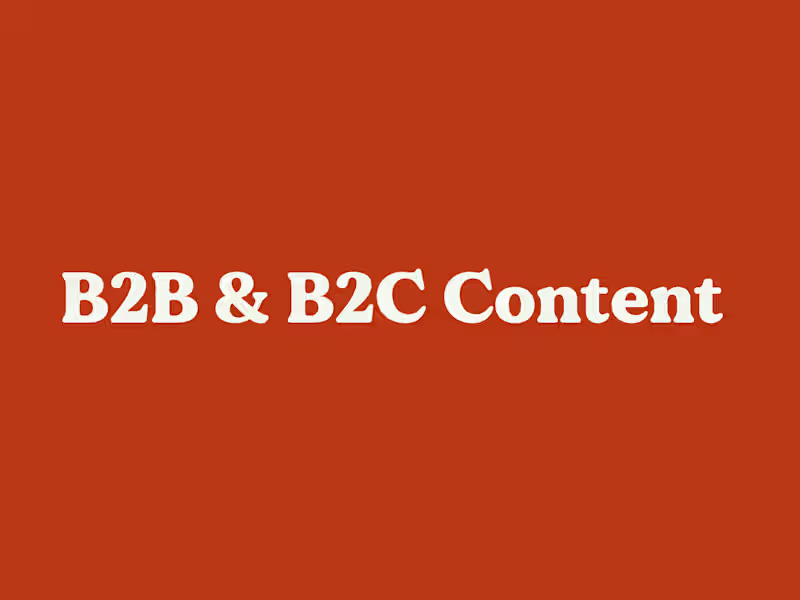 Cover image for B2B & B2C Content That Captivates Audiences and Drives Results