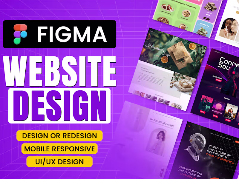 Cover image for Stunning UX and website design made just for you with Figma!