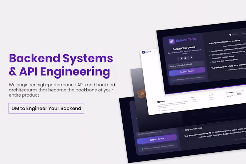 Cover image for Backend Systems & API Engineering