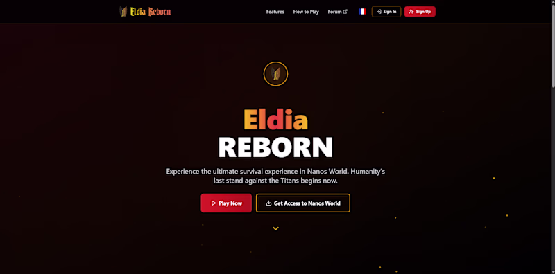 Cover image for Eldia Reborn Game Website Development