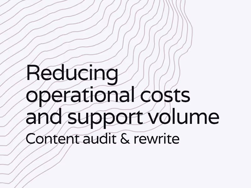 Cover image for Reducing operational costs and support volume