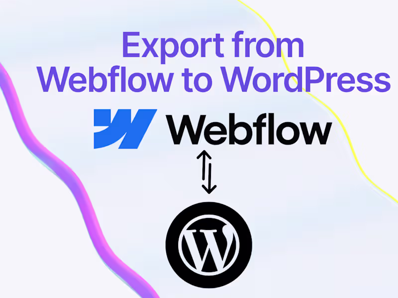 Cover image for Webflow to WordPress Migration
