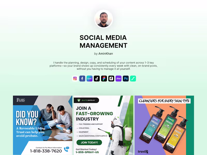 Cover image for Social Media Graphics/Management