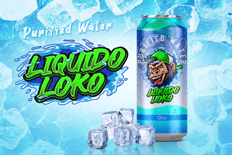 Cover image for Logo Design and Packaging "Liquido Loko"
