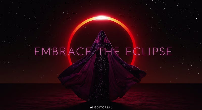 Cover image for Ai Editorial - Embrace the Eclipse :: Behance