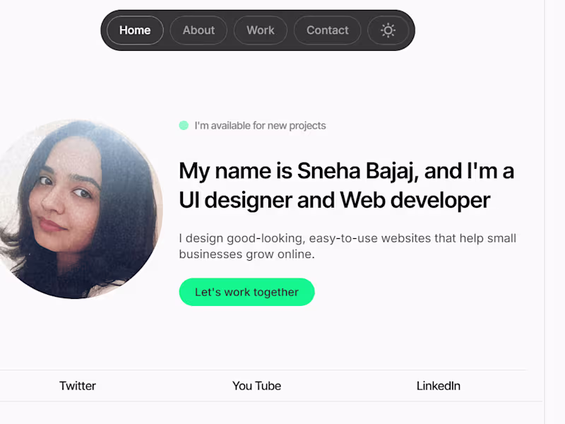 Cover image for Personal website