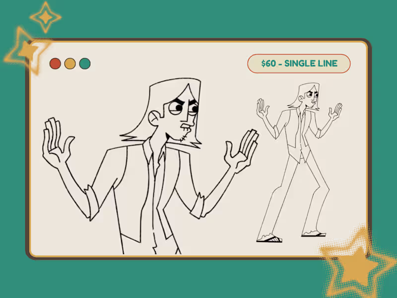 Cover image for Single Character Design - Line