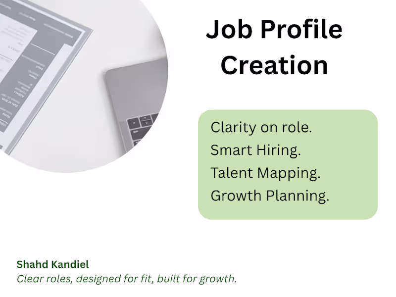 Cover image for Job Profiles Creation (More than a job description)