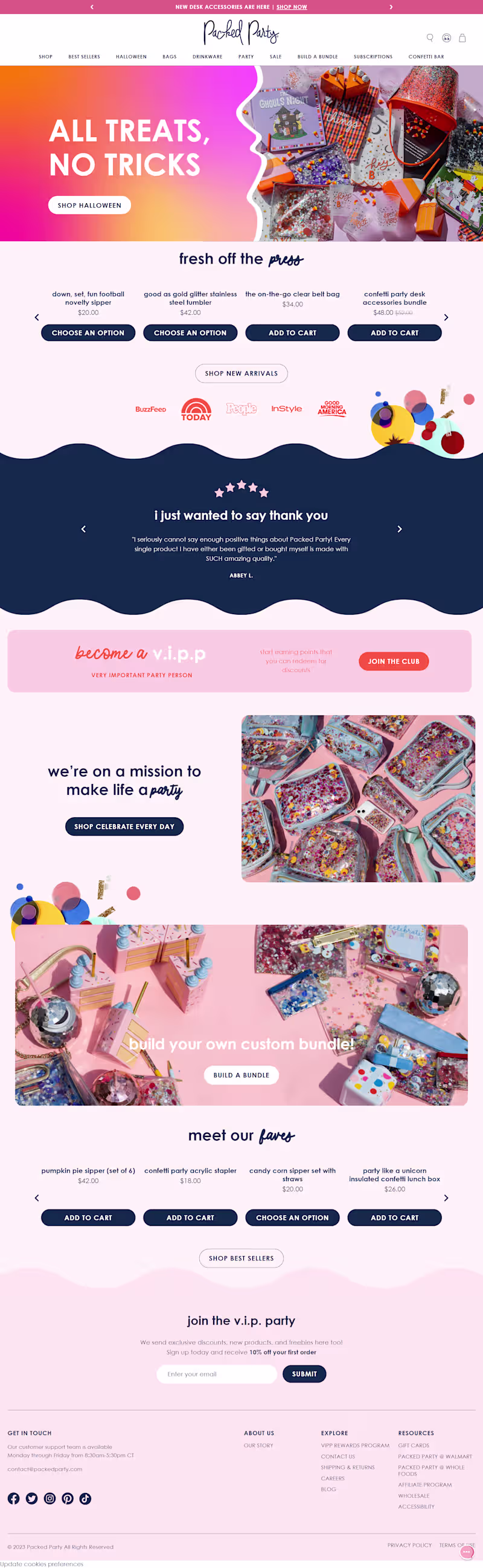 Cover image for Packed Party Shopify Store Design & Redesign