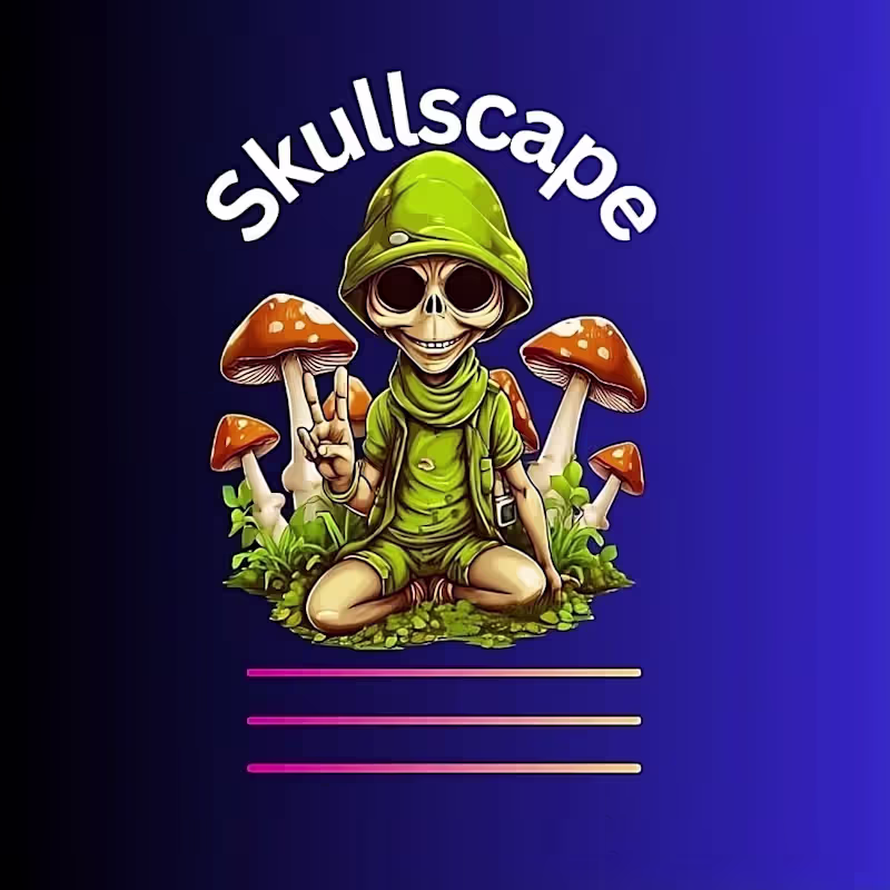 Cover image for Skull art design