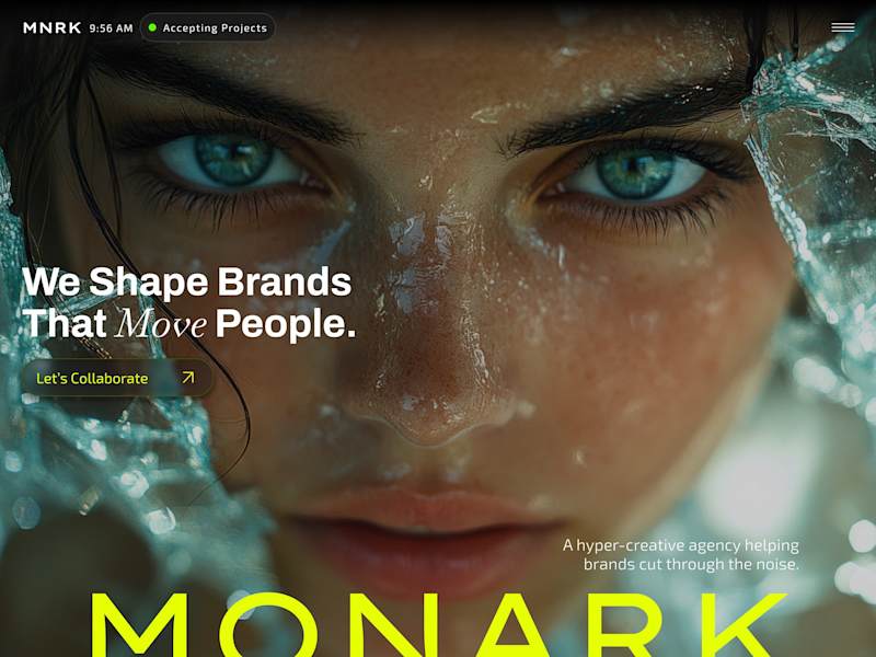 Cover image for Creative Agency Website Design - Monark