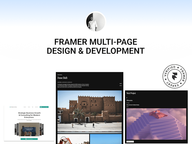Cover image for Framer Multi-Page Design & Development