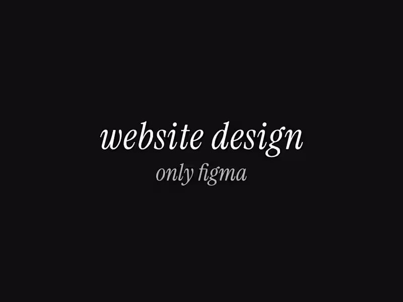 Cover image for Multi-Page Website in Figma