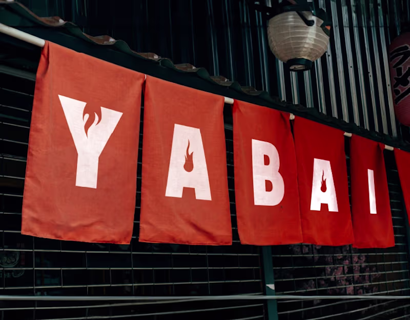 Cover image for YABAI - Japanese Food Brand Identity