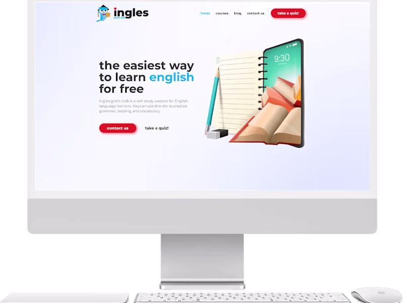 Cover image for Ingles gratis club Website Development