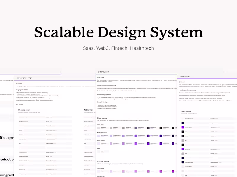 Cover image for Scalable Product Design System