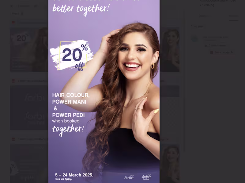Cover image for Print and digital collateral for beauty and grooming company.