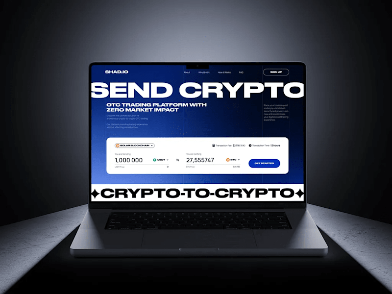 Cover image for Сrypto-Platform OTC | Landing Page Design 🌟