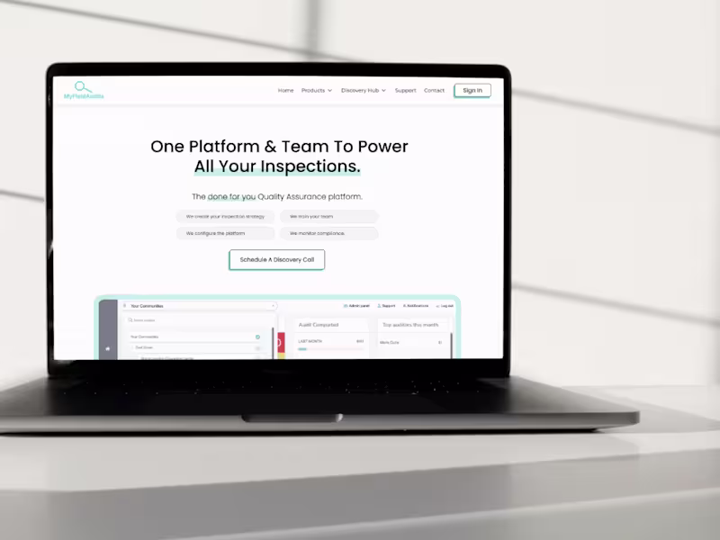 Cover image for MyFieldAudits Website Design and Development