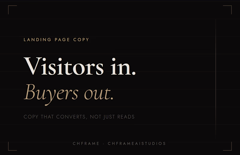 Cover image for Landing Page Copy for Coaches & Consultants