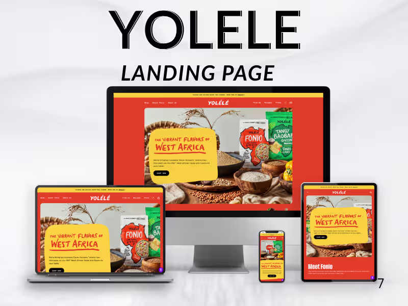 Cover image for YOLELE LANDING PAGE