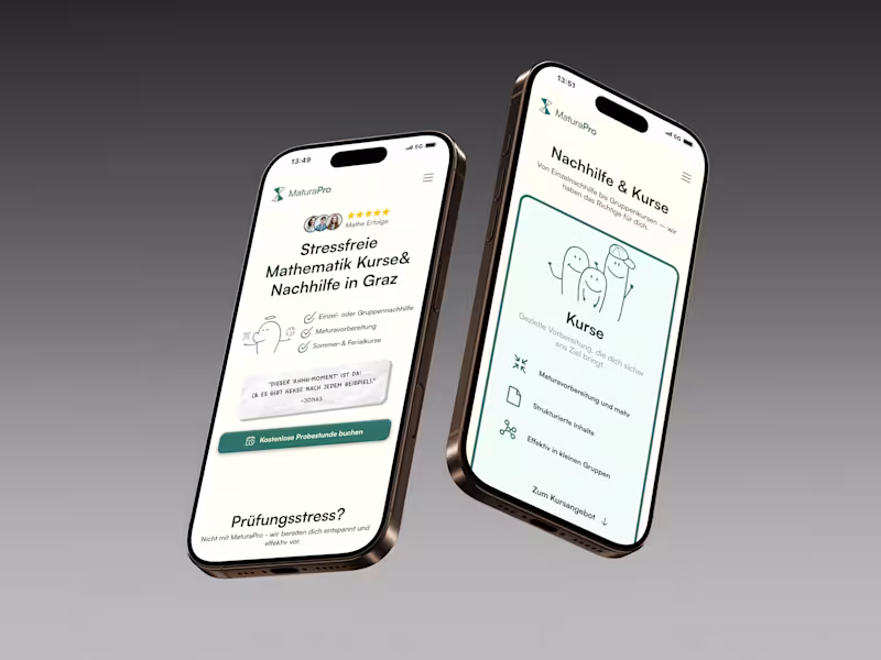 Cover image for Webdesign & Branding for MaturaPro