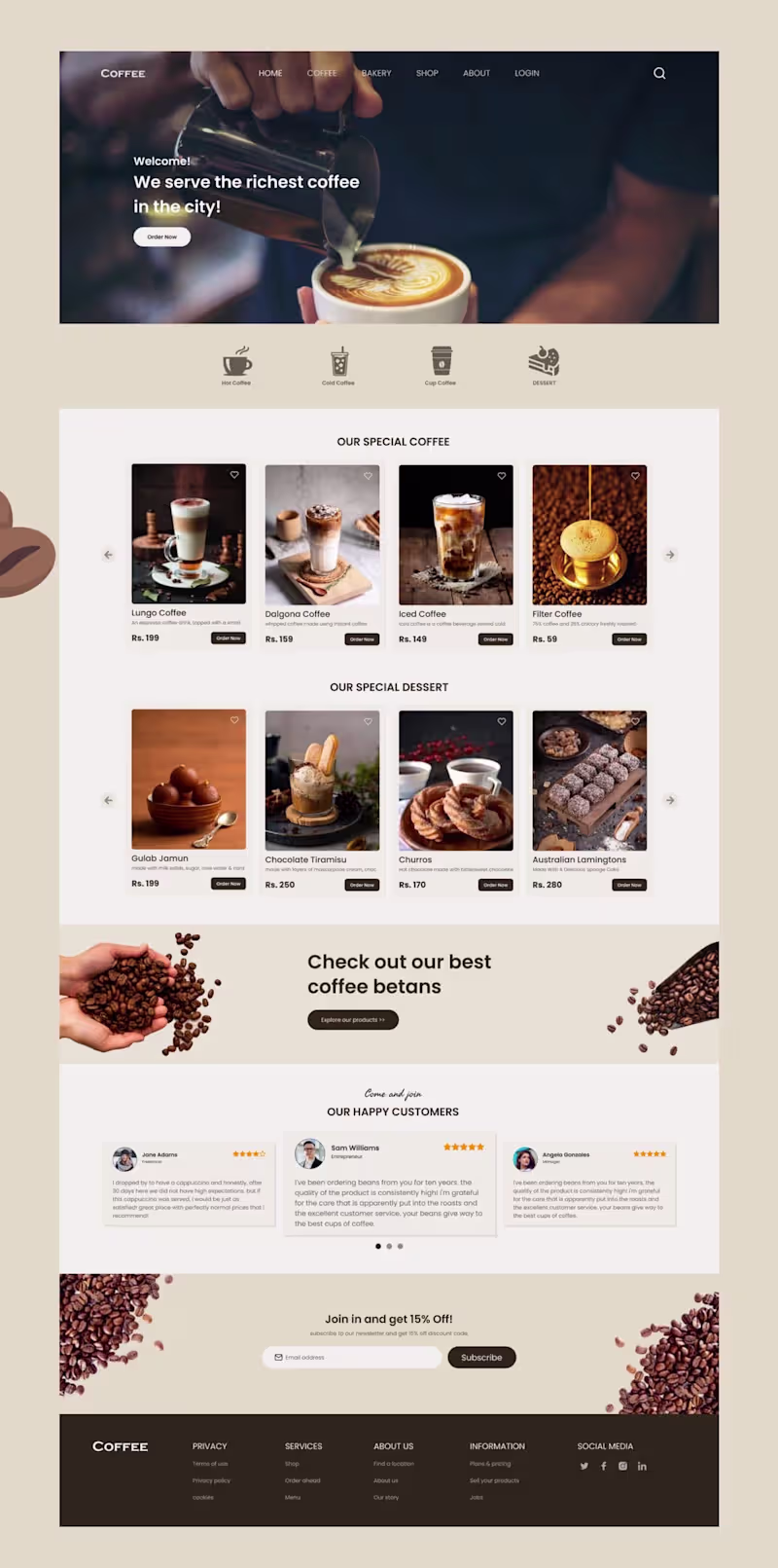 Cover image for The coffee shop 
