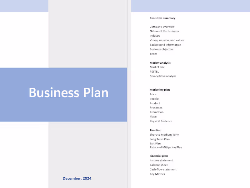 Cover image for Business Strategy & Planning - New Business (Corporate/Startup)