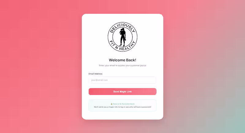 Cover image for Custom Stripe Portal for Fitness & Nutrition Coaching Business