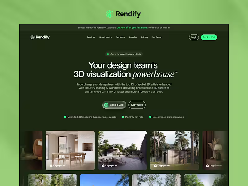 Cover image for Rendify Website Redesign and Webflow Development