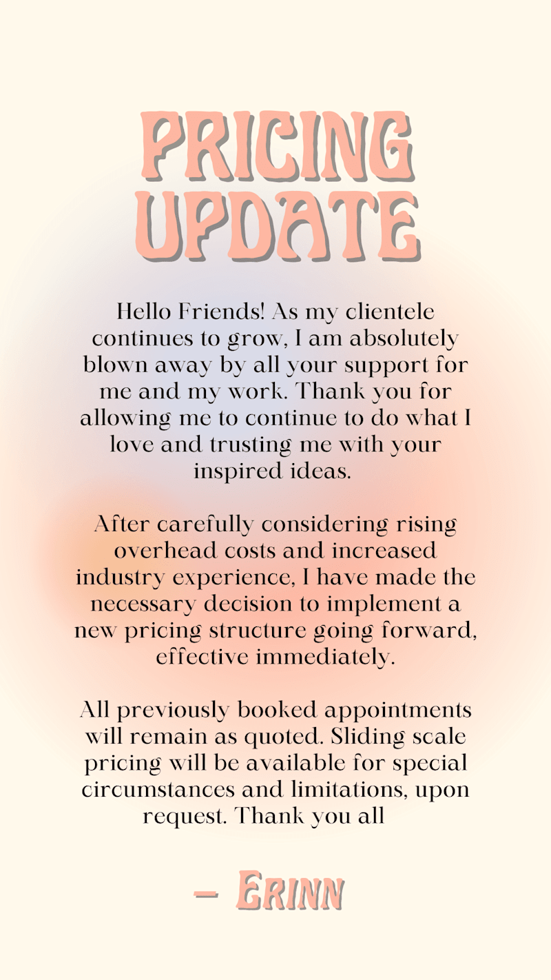 Cover image for Pricing Update - Instagram Story Post