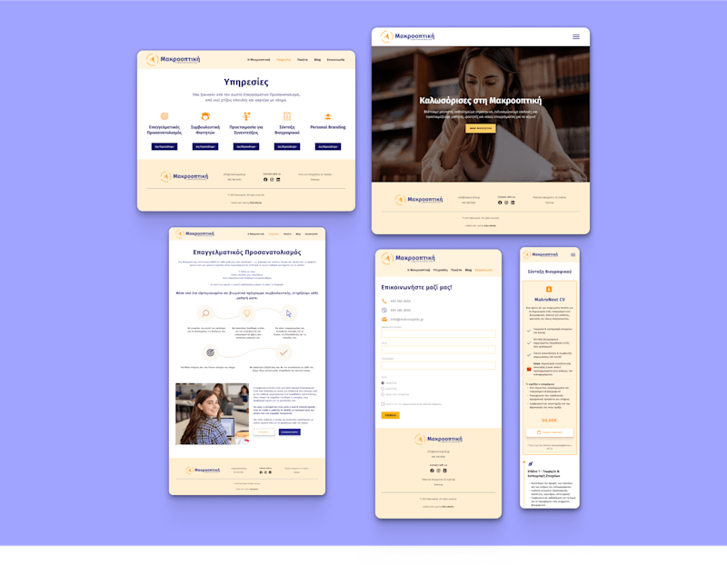 Cover image for Makrooptiki website design