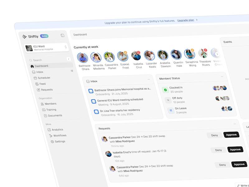 Cover image for Shiftly - Employee Scheduling platform