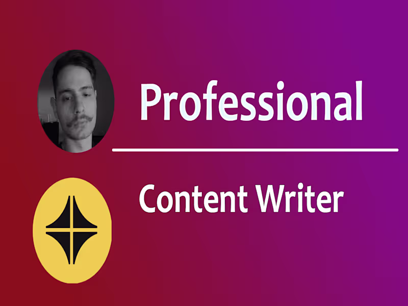 Cover image for I will  be your content writer