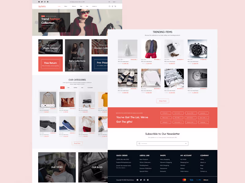Cover image for ShopTacle Online Fashion | Product Designer