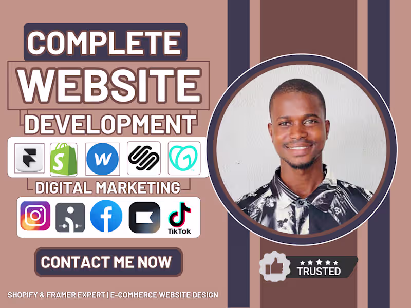 Cover image for I will create Shopify Framer Expert E-Commerce Website Design