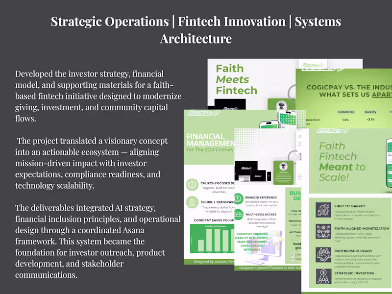Cover image for Faith-Based Fintech — Investor Strategy & Materials
