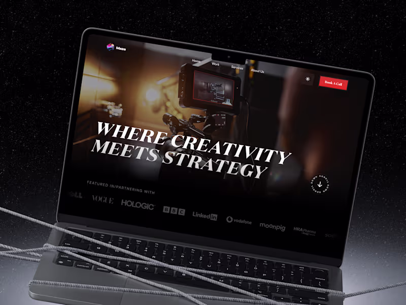 Cover image for Maze Video Production Website