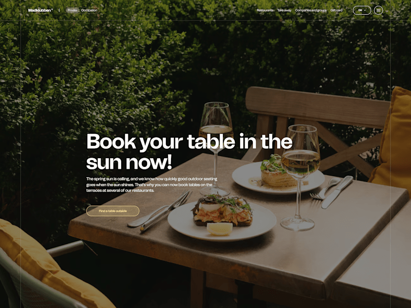 Cover image for Madklubben Online Reservation Modernization