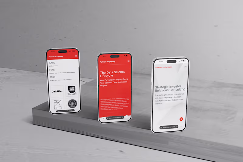 Cover image for Website Design and Development for Partners in Company