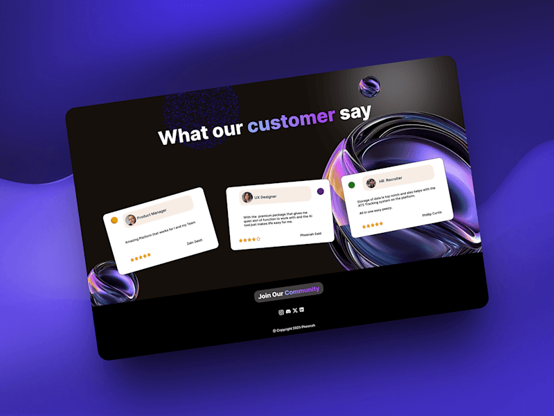 Cover image for Customer review page