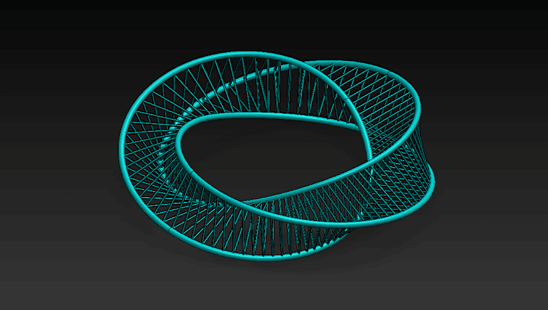 Cover image for Mobius Bracelet 3D Model | SolidWorks