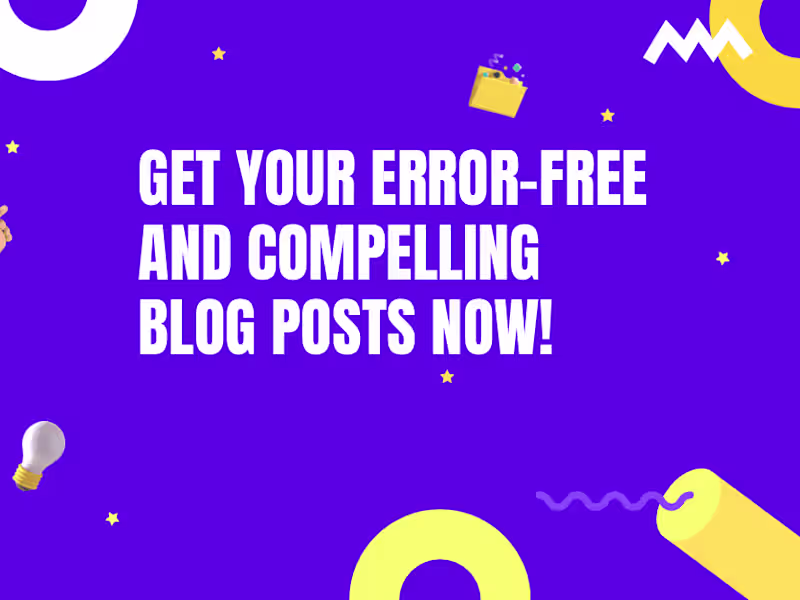 Cover image for Professional Blog and Social Media Copywriting