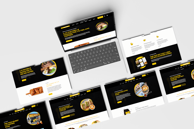 Cover image for CJ's Pastries Website Redesign and Online Ordering