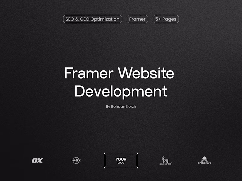 Cover image for Framer ♦︎ Website Development 