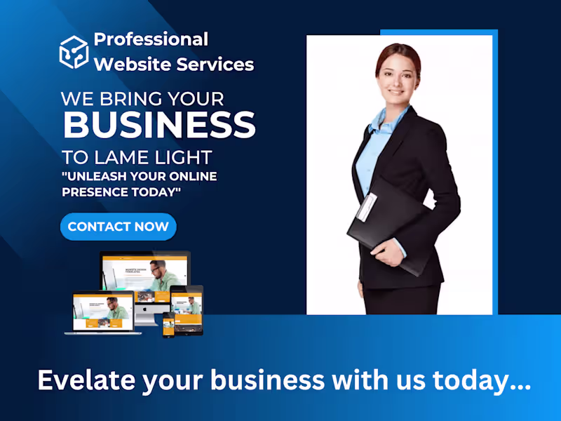 Cover image for I will design a modern, responsive website design