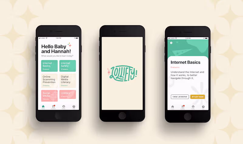 Cover image for Lolliefy! UX/UI Design and Brand Identity for a Mobile App