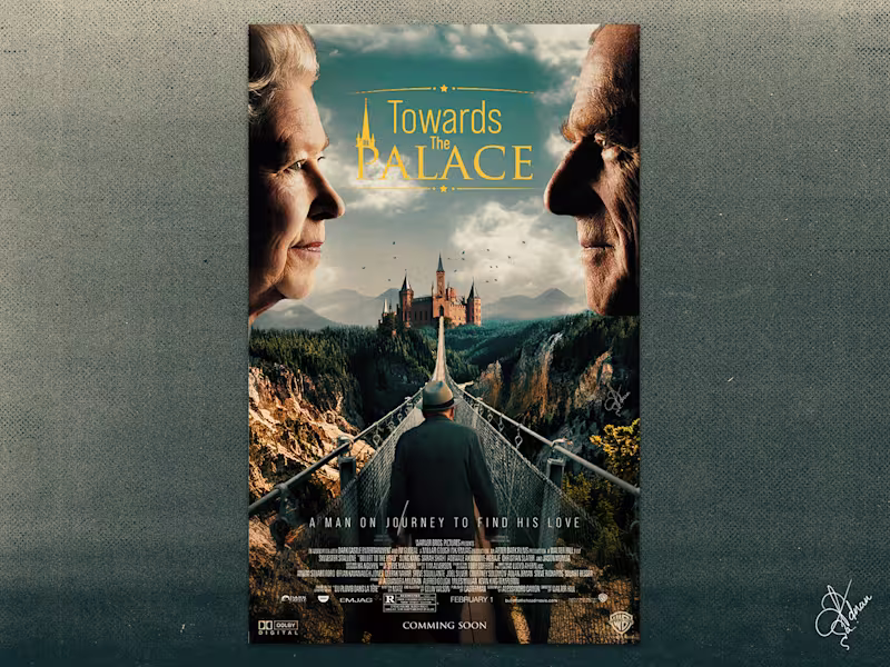 Cover image for Fictional movie poster design (Towards the palace)