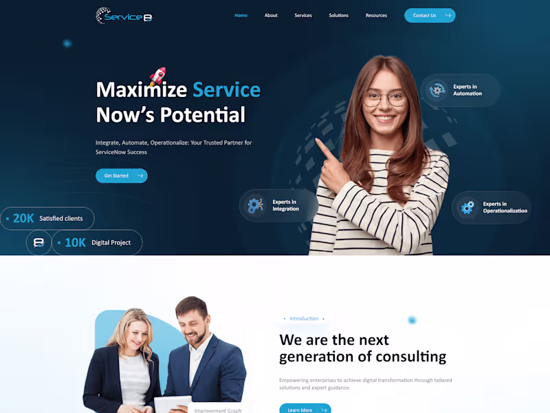Cover image for Web Design For Service 8